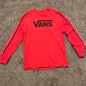 Red Vans long sleeve shirt